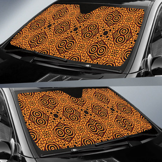 African Pattern Print Design 05 Car Sun Shade-JORJUNE.COM
