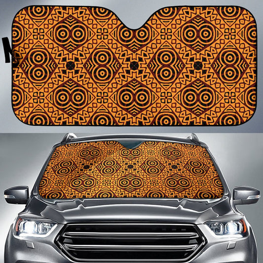 African Pattern Print Design 05 Car Sun Shade-JORJUNE.COM