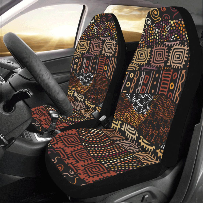 African Pattern Print Design 07 Car Seat Covers (Set of 2)-JORJUNE.COM