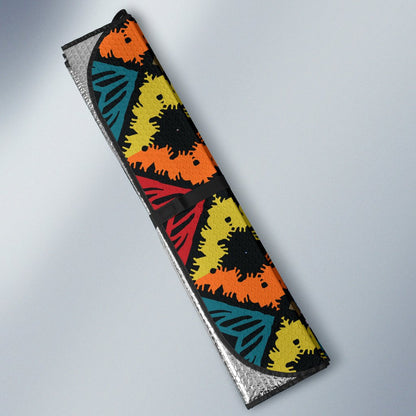 African Pattern Print Design 08 Car Sun Shade-JORJUNE.COM