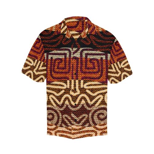 African Pattern Print Men Hawaiian Shirt
