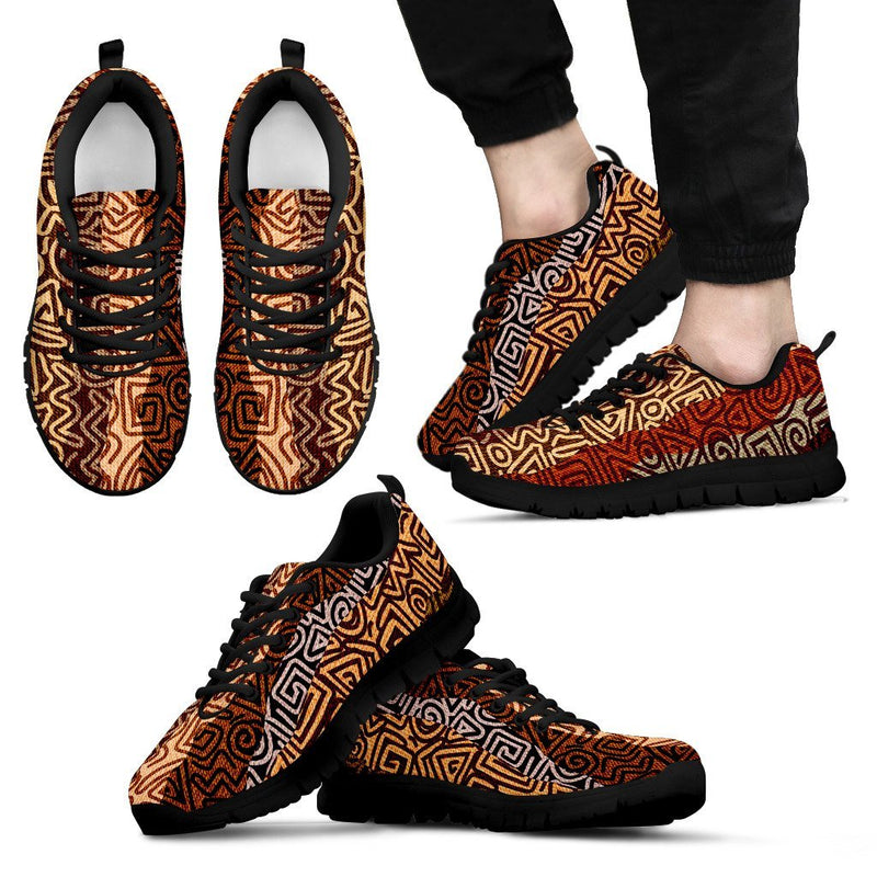 African Pattern Print Men Sneakers