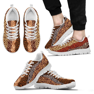 African Pattern Print Men Sneakers