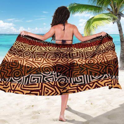 African Pattern Print Beach Sarong Pareo Wrap