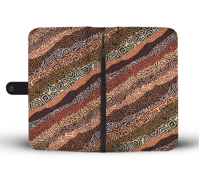 African Pattern Print Wallet Phone Case