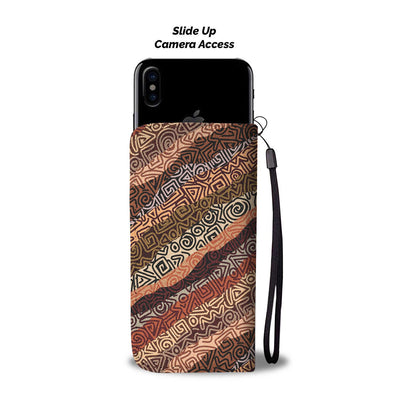 African Pattern Print Wallet Phone Case