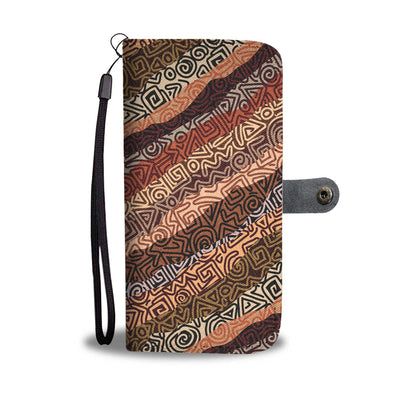 African Pattern Print Wallet Phone Case