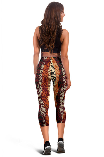 African Pattern Print Women Capris
