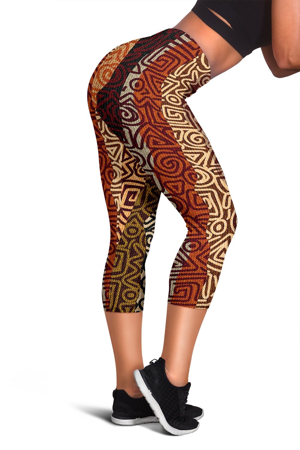 African Pattern Print Women Capris