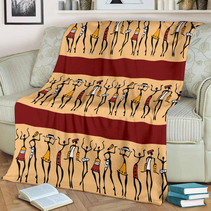 African People Fleece Blanket