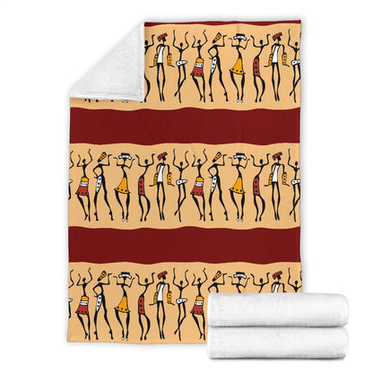 African People Fleece Blanket