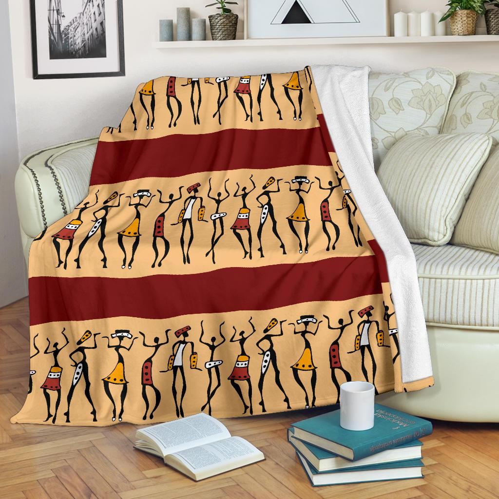 African People Fleece Blanket