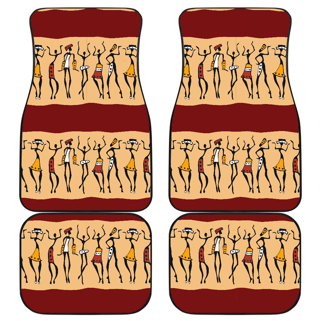 African People Front and Back Car Floor Mats