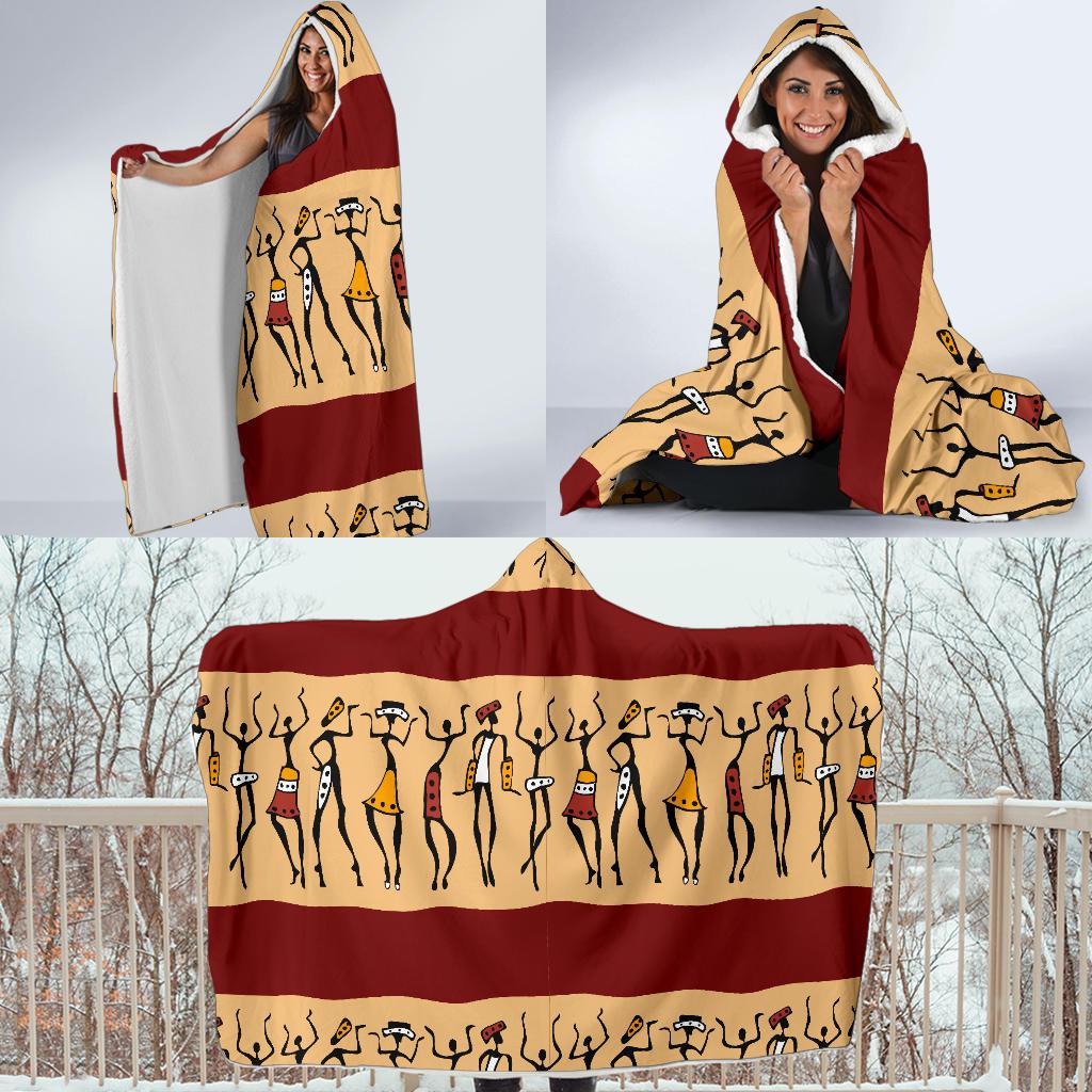 African People Hooded Blanket-JORJUNE.COM