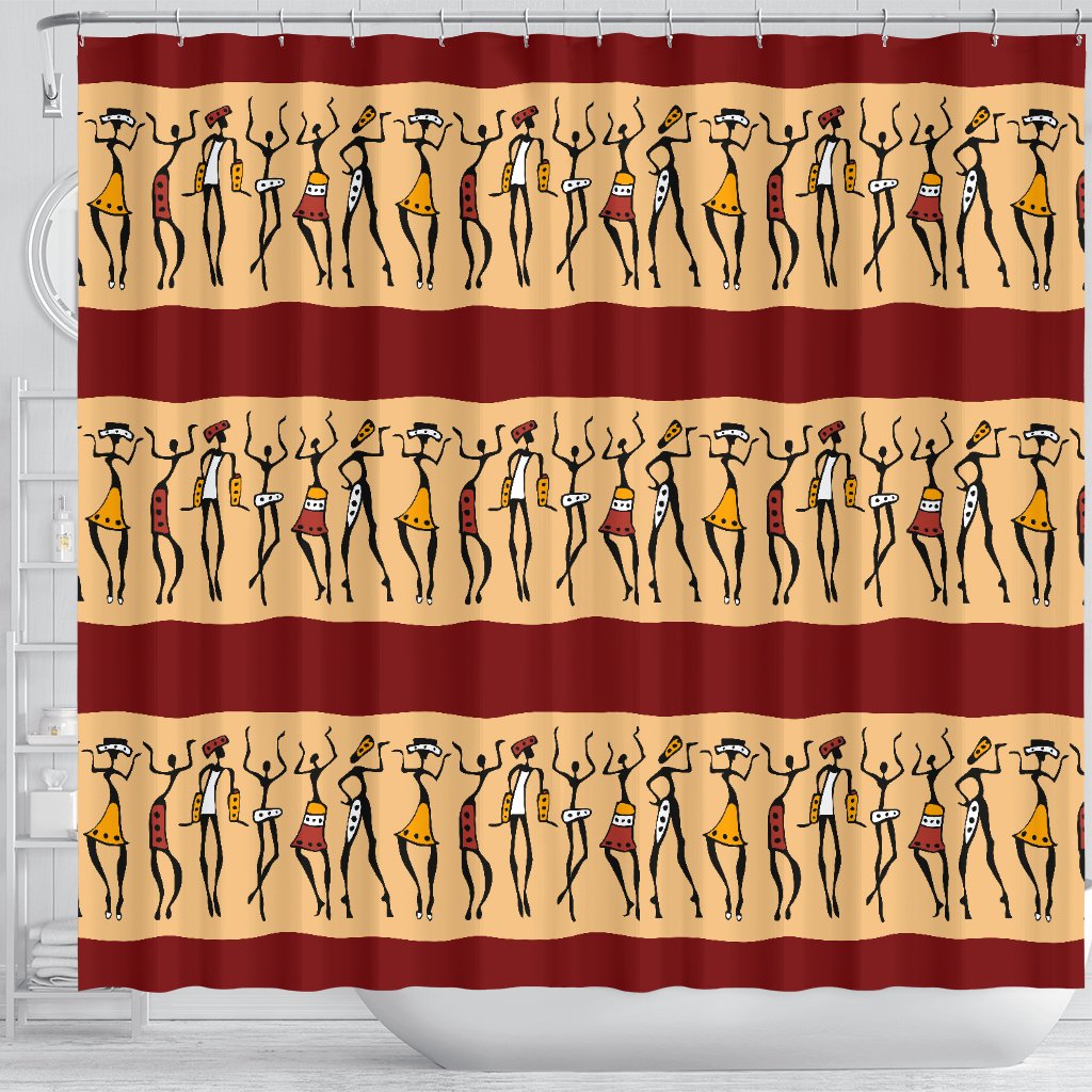 African People Shower Curtain