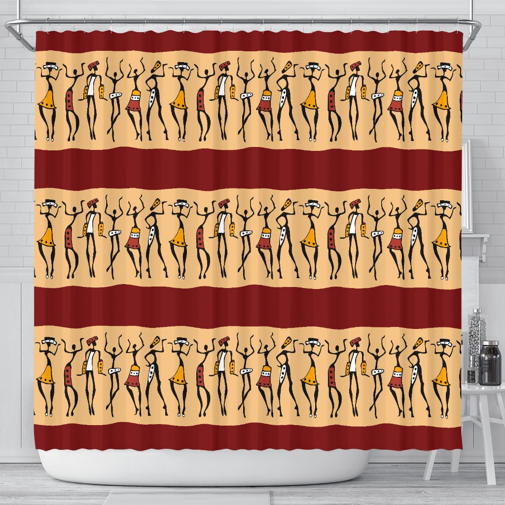 African People Shower Curtain