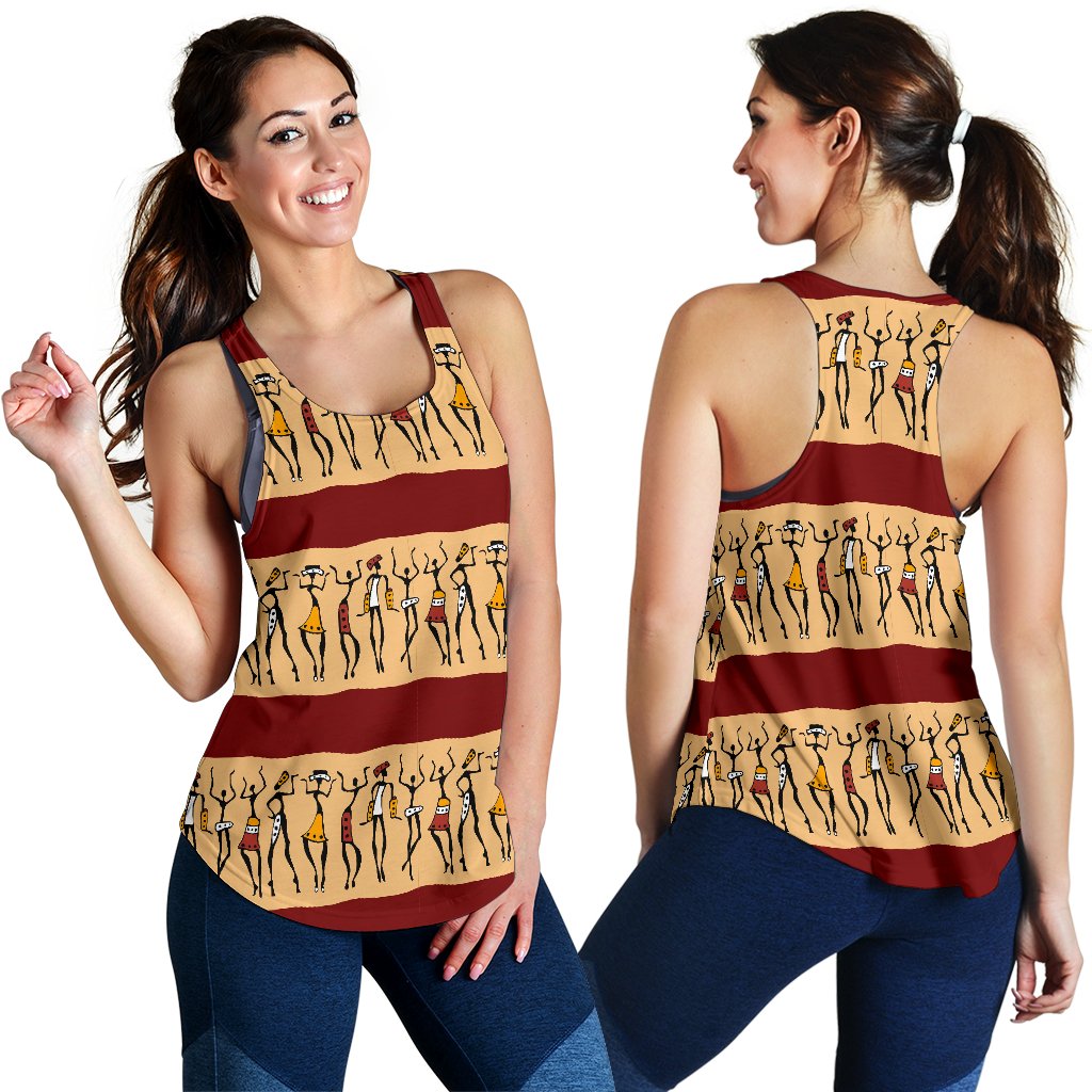 African People Women Racerback Tank Top