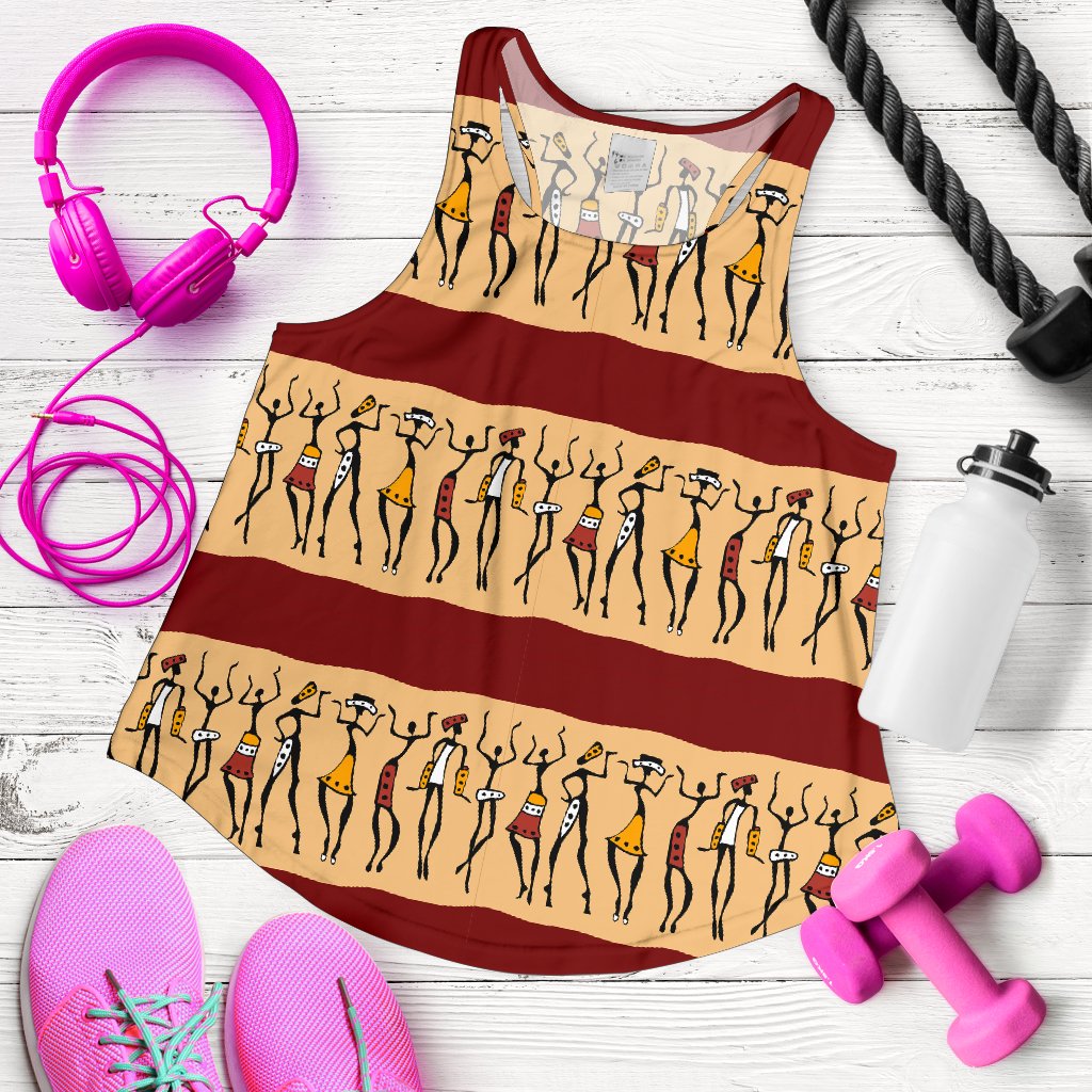 African People Women Racerback Tank Top