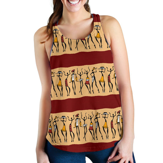 African People Women Racerback Tank Top