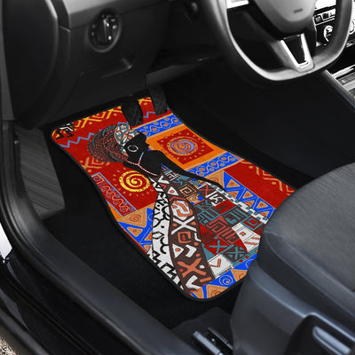 African Print Pattern Car Floor Mats