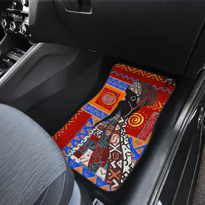 African Print Pattern Car Floor Mats