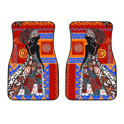 African Print Pattern Car Floor Mats