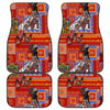 African Print Pattern Front and Back Car Floor Mats
