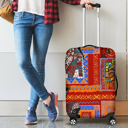 African Print Pattern Luggage Cover Protector