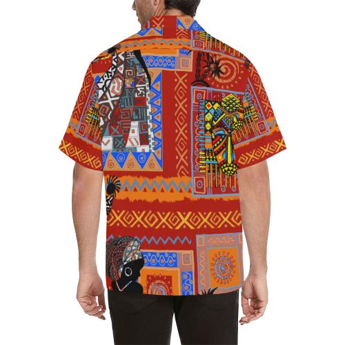 African Print Pattern Men Hawaiian Shirt
