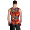 African Print Pattern Men Tank Top