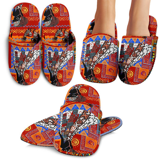 African Print Pattern Slippers