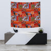 African Print Pattern Tapestry