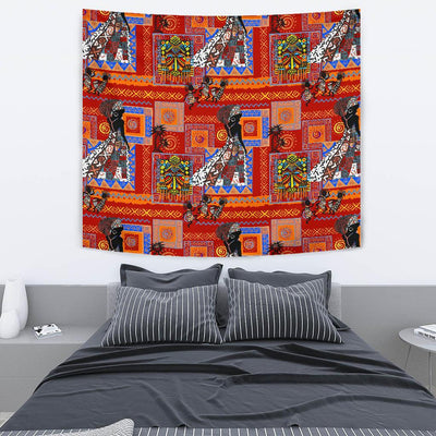 African Print Pattern Tapestry