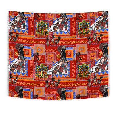 African Print Pattern Tapestry