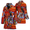 African Print Pattern Women Bath Robe