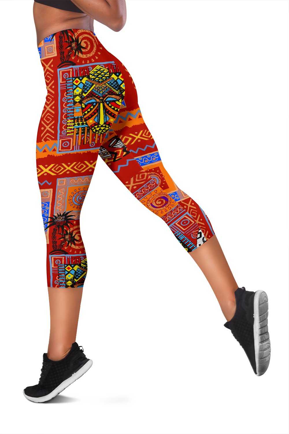 African Print Pattern Women Capris