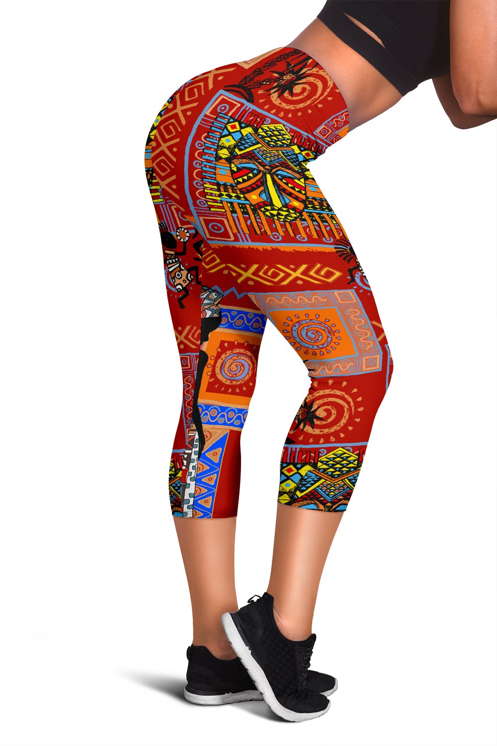 African Print Pattern Women Capris