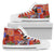 African Print Pattern Women High Top Shoes