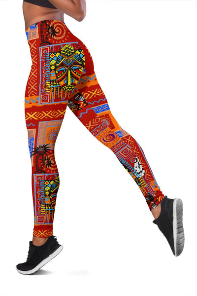 African Print Pattern Women Leggings