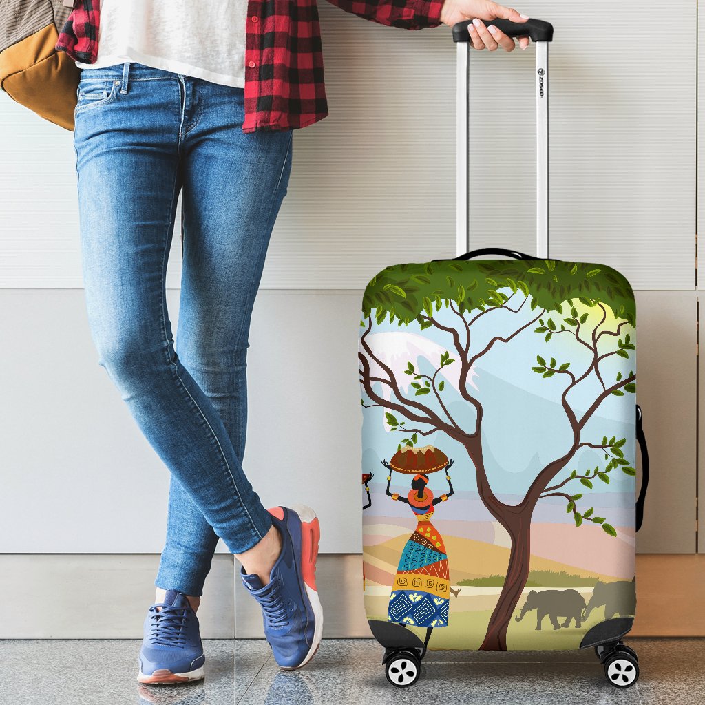 African Safari Luggage Cover Protector
