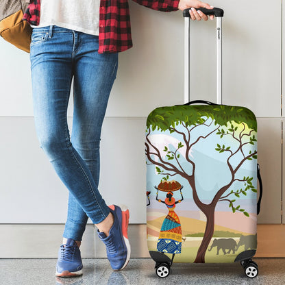 African Safari Luggage Cover Protector