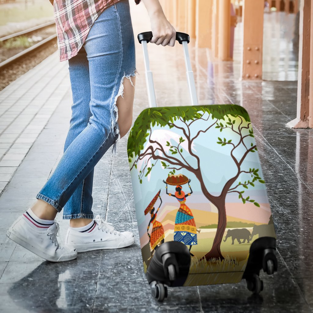 African Safari Luggage Cover Protector
