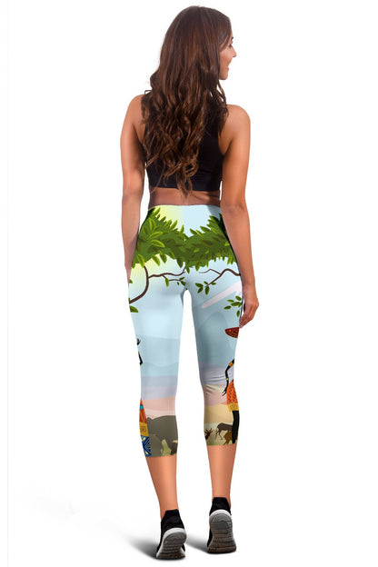 African Safari Women Capris