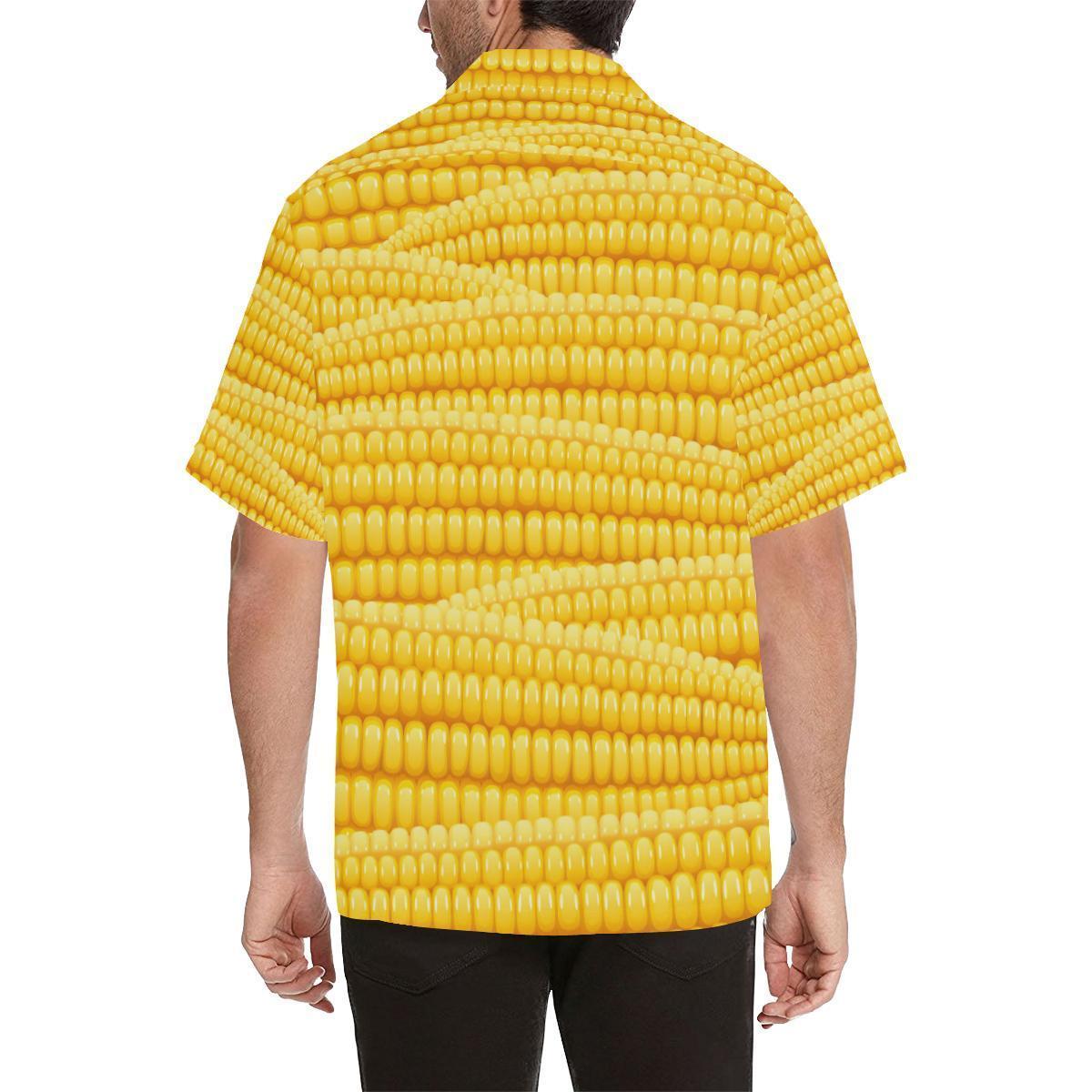 Agricultural Corn cob Pattern Hawaiian Shirt-JORJUNE.COM