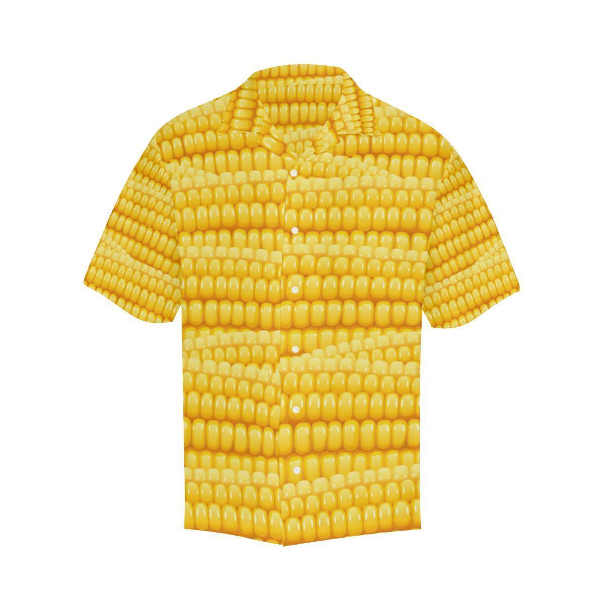 Agricultural Corn cob Pattern Hawaiian Shirt-JORJUNE.COM