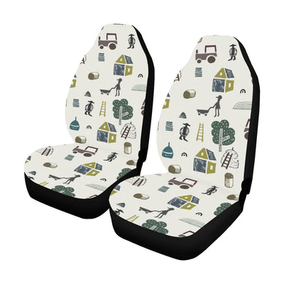 Agricultural Farm Print Design 01 Car Seat Covers (Set of 2)-JORJUNE.COM