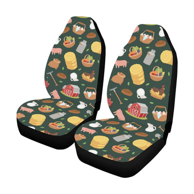 Agricultural Farm Print Design 02 Car Seat Covers (Set of 2)-JORJUNE.COM