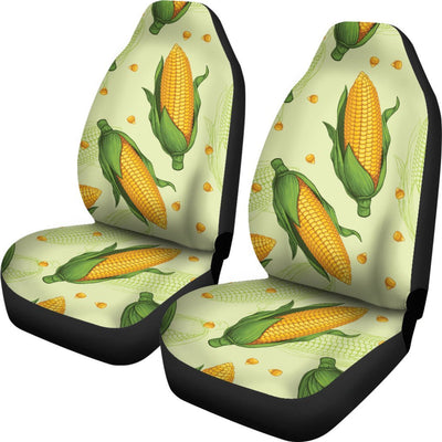 Agricultural Fresh Corn cob Print Pattern Universal Fit Car Seat Covers