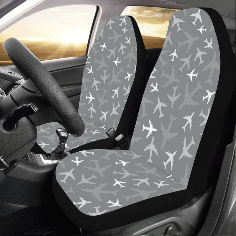 Airplane Pattern Print Design 02 Car Seat Covers (Set of 2)-JORJUNE.COM