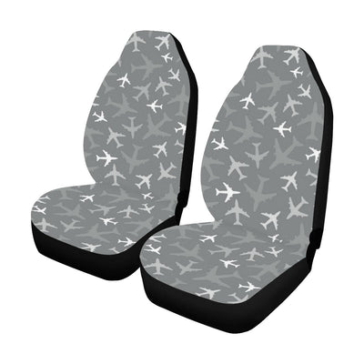 Airplane Pattern Print Design 02 Car Seat Covers (Set of 2)-JORJUNE.COM